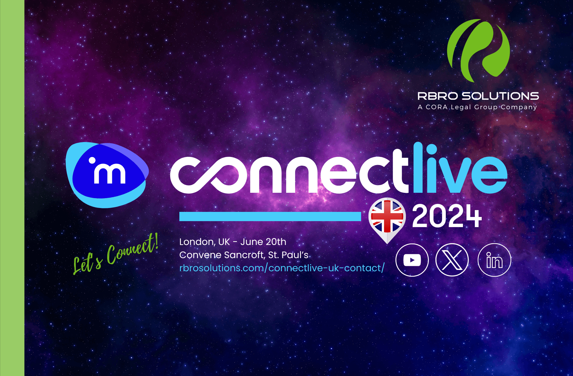 RBRO Solutions - iManage ConnectLive UK 2024 - Press Release image